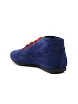 Scamanus Blue Suede Casual Shoes